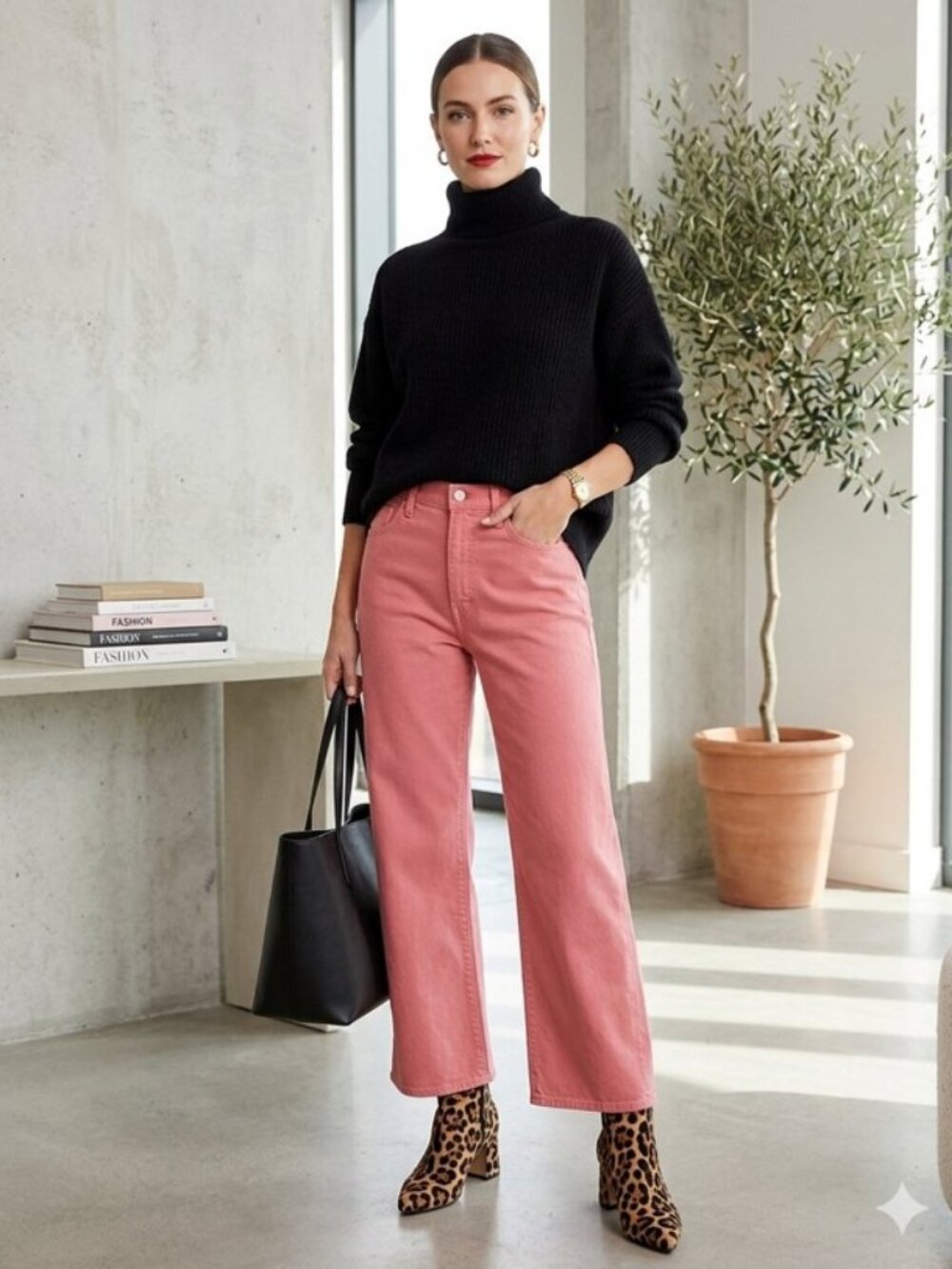 Mother The Dodger Ankle Jeans Salmon Hit The Hay Wide Leg High Rise 31
